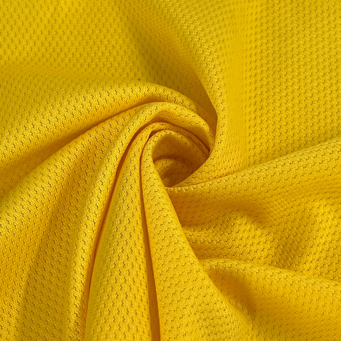 Micro Mesh Athletic Knit Fabric - Yellow | Shop By The Yard — Nick Of ...