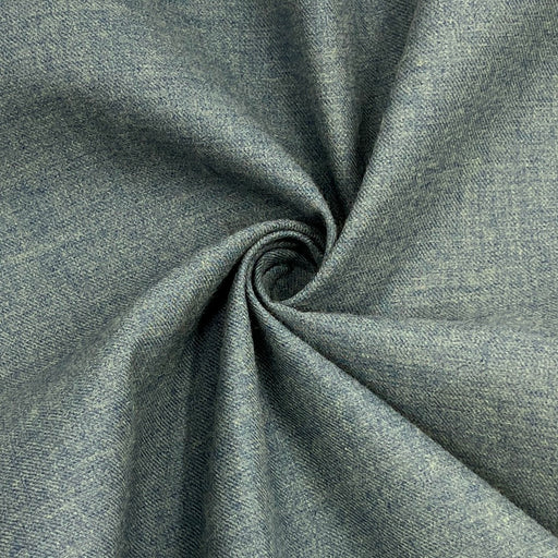 Moss Heathered Suiting - Cotton/Acrylic, 2x2 Twill