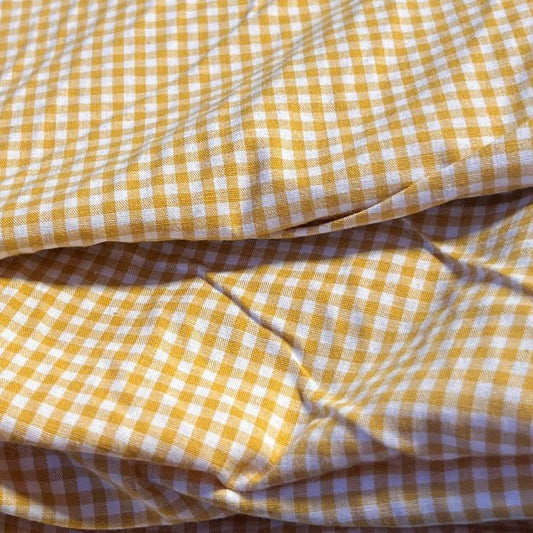 Mustard 1/8" Check Shirting | 116" Remnant