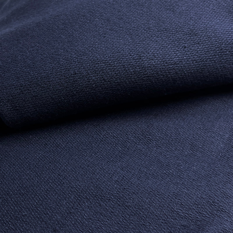 Navy - Cotton Terry Knit - Project-Ready Pieces
