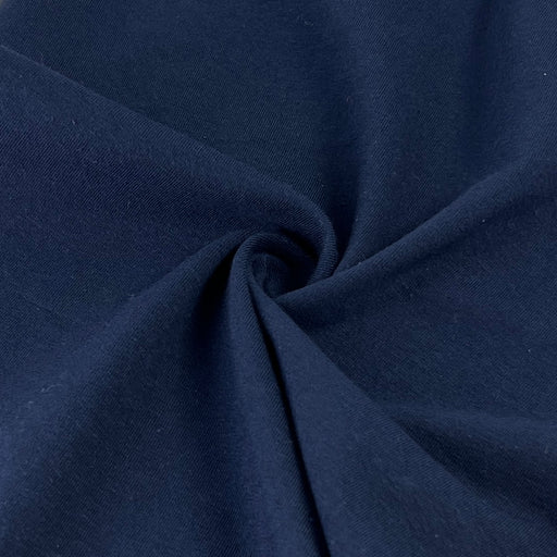 Close-up of dark blue fabric with folds