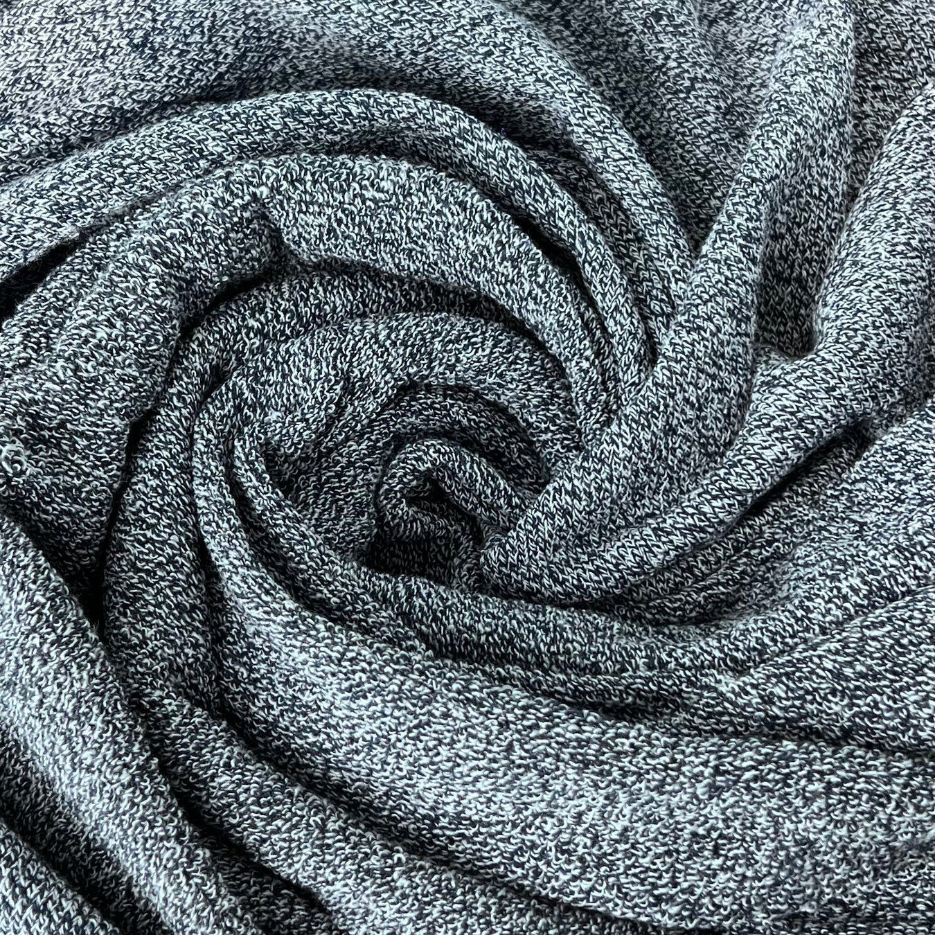 Navy Heather | 10 Yard Lot – 16 oz Nantucket Loop French Terry Knit – Made in USA | SKU 7250A #S217