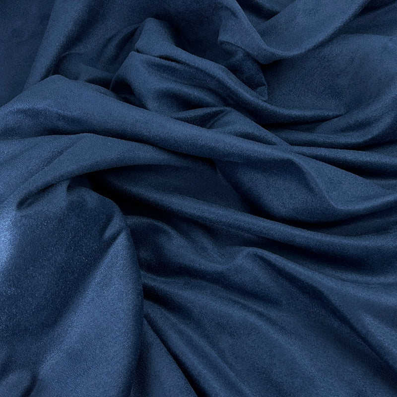 Navy Polyester Microsuede - 7 Ounce, 60" Wide - SKU 8146 #S73