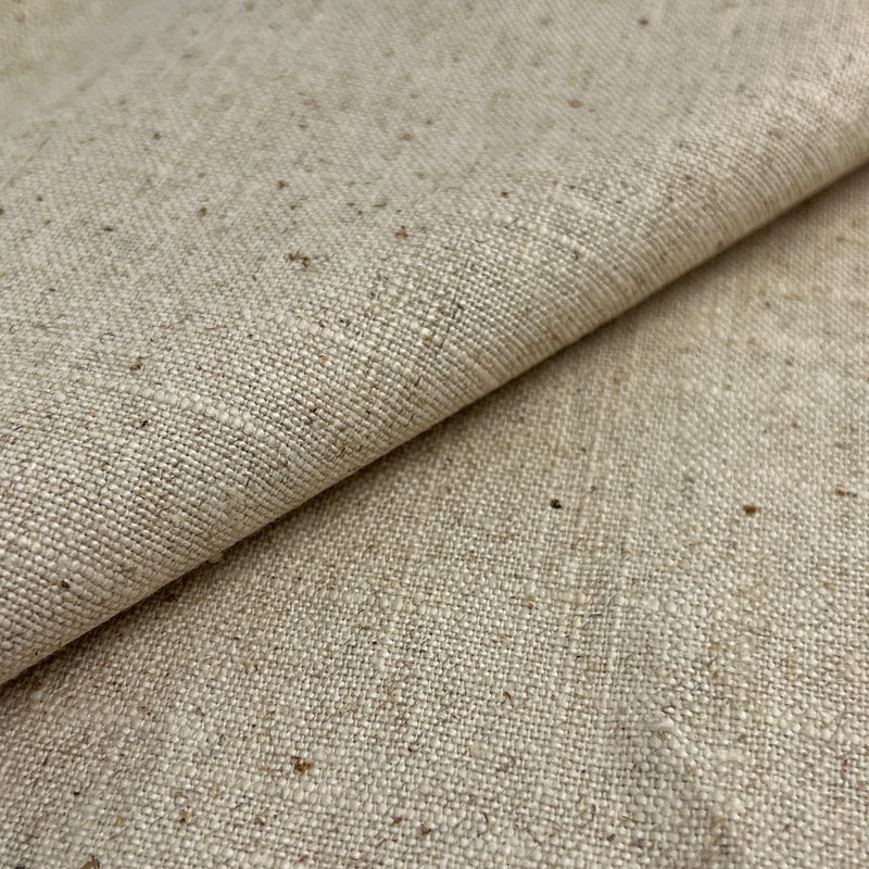 Oatmeal Natural Slub Duck Linen - 9oz, 55" Wide - SKU 8149