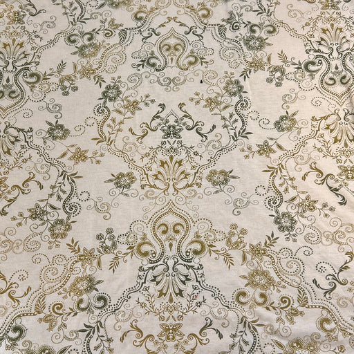 Olive Gradient Floral Henna Print Rayon/Spandex Jersey - 72" Project Pieces