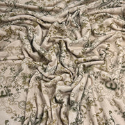 Olive Gradient Floral Henna Print Rayon/Spandex Jersey - 72" Project Pieces