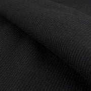 Open-Width Heavyweight Cuffing Rib - 2x2 Black | SKU 7902 #S192