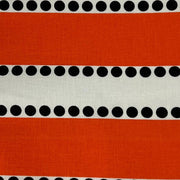 Orange Dotted Stripe Quilting Cotton