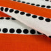 Orange Dotted Stripe Quilting Cotton