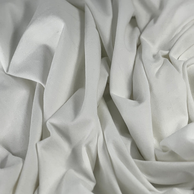 PFD White Jersey Knit - 12 Ounce Cotton/Spandex | 25-YARD LOT