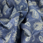 Paisley - Custom Laser Etched Denim - 12 Ounce Indigo | SKU 7913