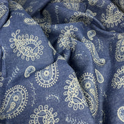 Paisley - Custom Laser Etched Denim - 12 Ounce Indigo | SKU 7913