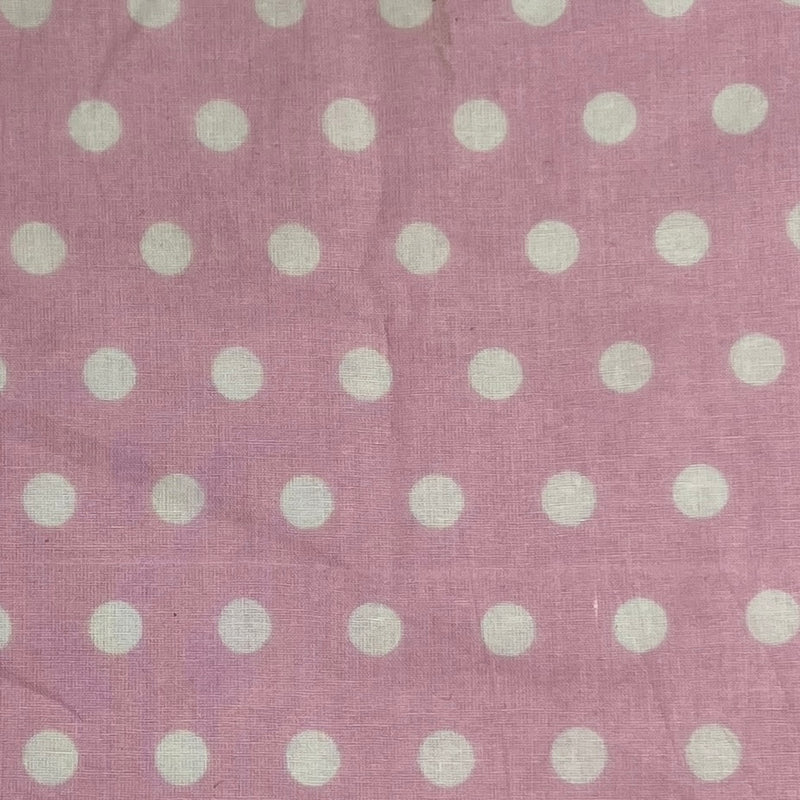 Pink & White Dot Print 100% Quilting Cotton | SKU 7722 #U1