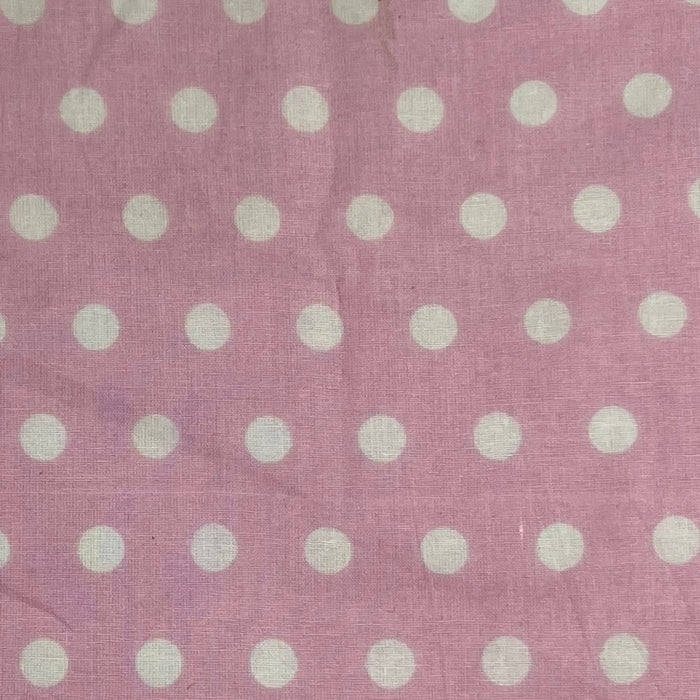 Pink & White Dot Print 100% Quilting Cotton | SKU 7722 #U1