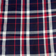 Plaids Cotton Twill-Weave Shirting - Navy | SKU 7890 #U103