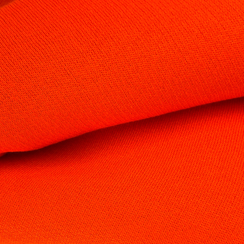 Polyester Blend Sweatshirt Fleece - Safety Orange - Project Ready Pieces