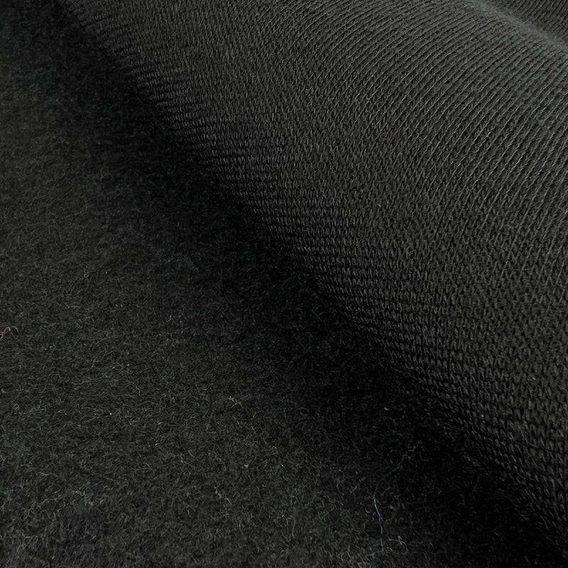 Polyester/Cotton Sweatshirt Fleece - Black | 6624B #S83/95