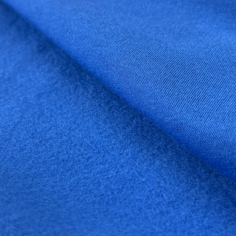 Polyester/Cotton Sweatshirt Fleece - Blue | 6624B #S83/95