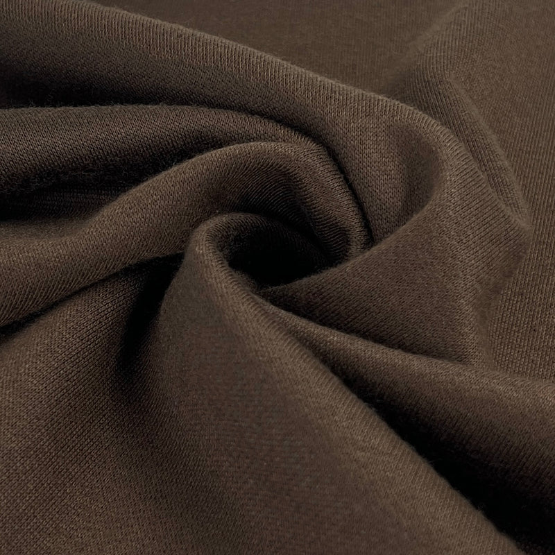 Polyester/Cotton Sweatshirt Fleece - Brown | 6624C #S83/95