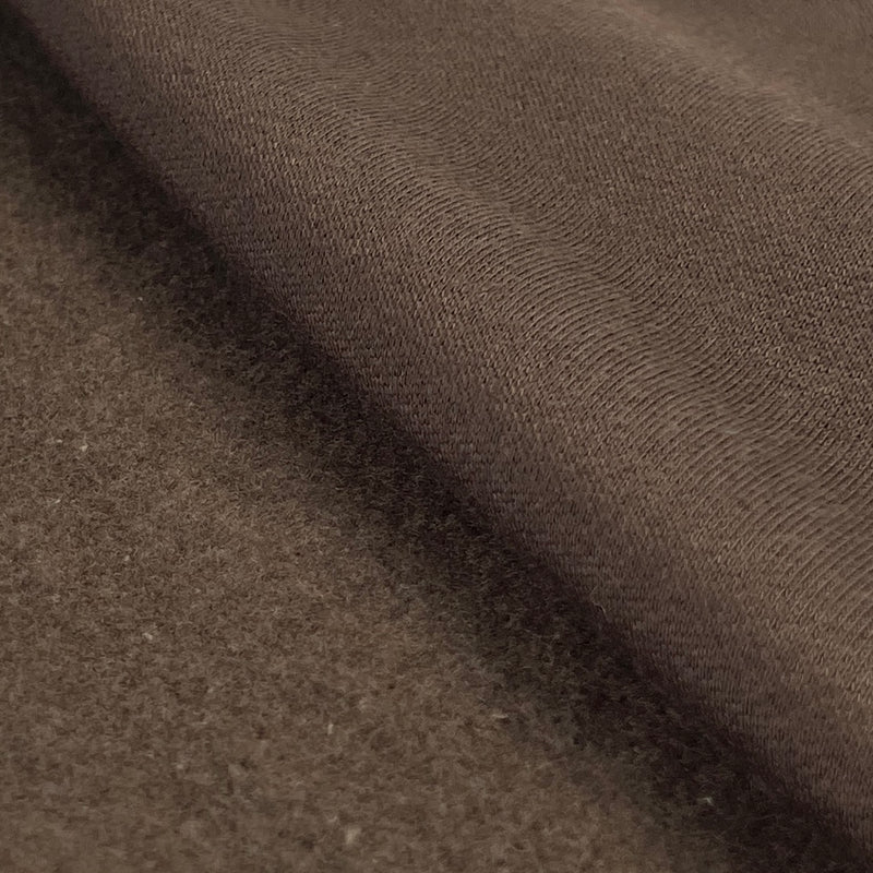 Polyester/Cotton Sweatshirt Fleece - Brown | 6624C #S83/95
