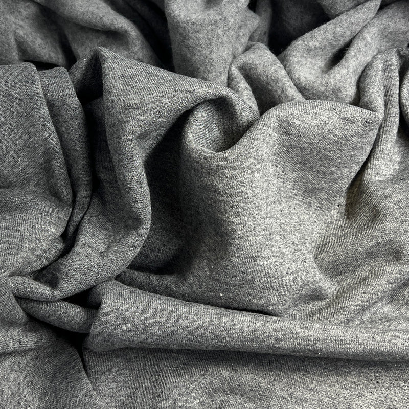 Polyester/Cotton Sweatshirt Fleece - Charcoal Heather - Project Ready Pieces