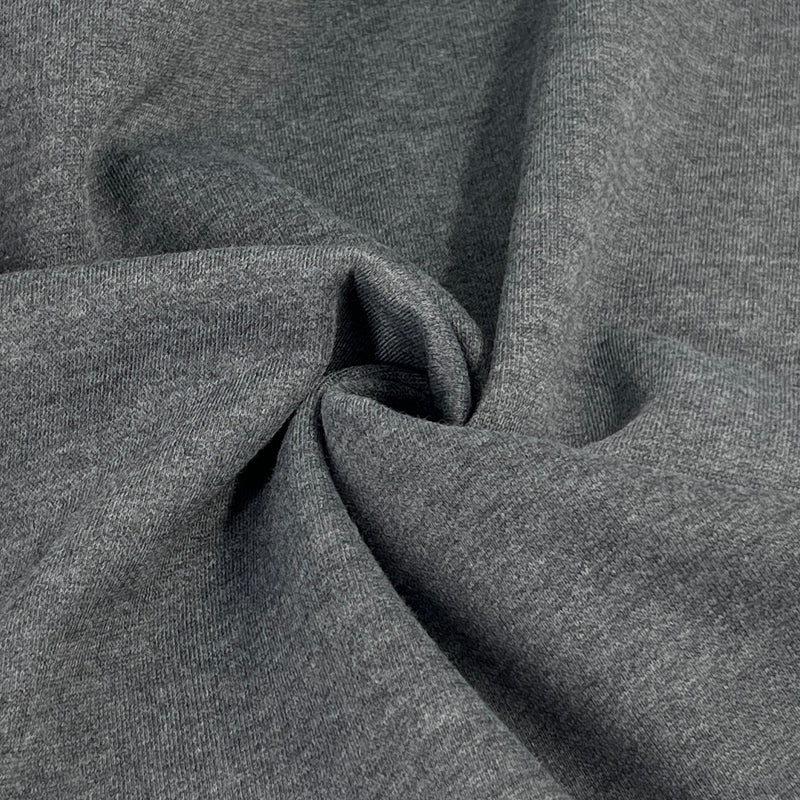 Polyester/Cotton Sweatshirt Fleece - Charcoal Heather | 6624A #S83/95