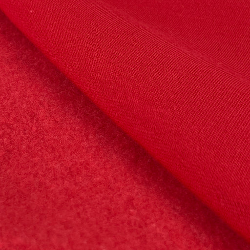 Polyester/Cotton Sweatshirt Fleece - Red | 6624B #S83/95