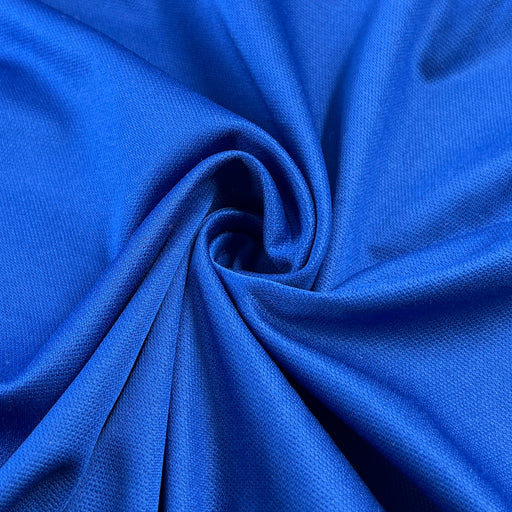 Polyester Medium Weight Pique - Royal | REMNANTS