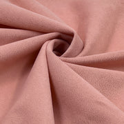 Close-up of suede like moleskin fabric in a dusty pink color