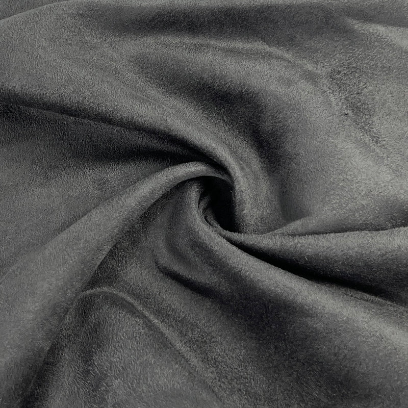 Polyester Microsuede - Charcoal | SKU 7826A #S205