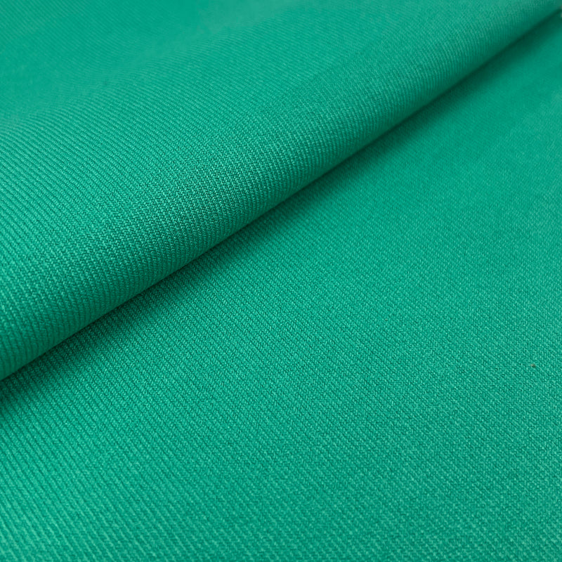 Close-up of green fabric with a slight texture