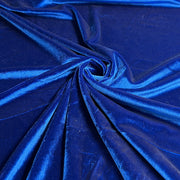 Polyester/Spandex Stretch Velour - Royal Blue - SKU 5406P #S3