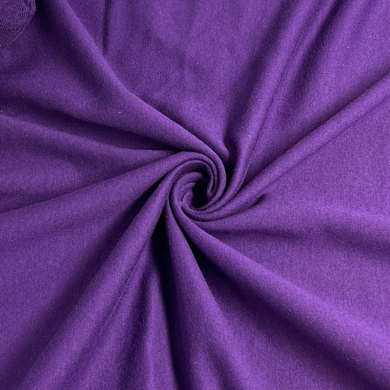 Purple Cotton/Spandex French Terry Knit - SKU 8077 