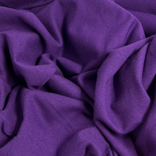 Purple Cotton/Spandex French Terry Knit - SKU 8077 