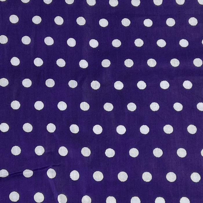 Purple Dotted Quilting Cotton