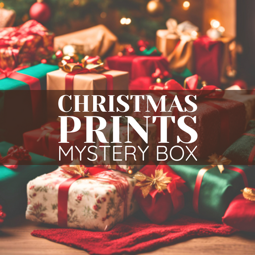 Quilter's Box: Mystery Fabric Box Of Christmas Themed Quilting Prints 