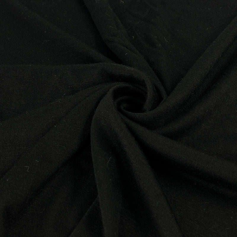 Rayon/Spandex Jersey - Black | SKU 7832 #U1