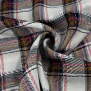 Red & Gold Metallic Yarn-Dye Plaid Woven | SKU 7891 #U103