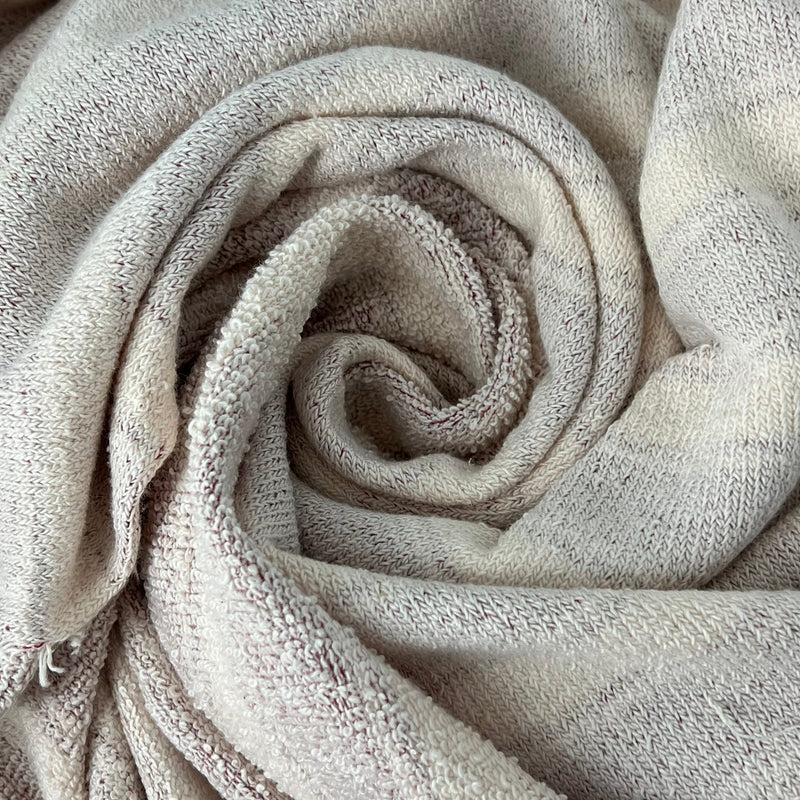 Red Stripe | 10 Yard Lot – 16 oz Nantucket Loop French Terry Knit – Made in USA | SKU 7250B #SG