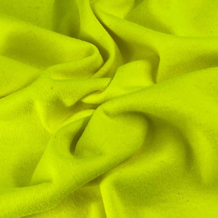 Safety Yellow Cotton/Acrylic Interlock - Made in North America
