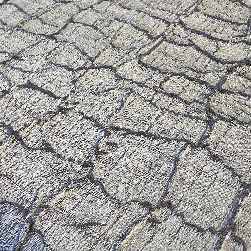 Scaled Silver Textured Drapery | Home Décor Cuts