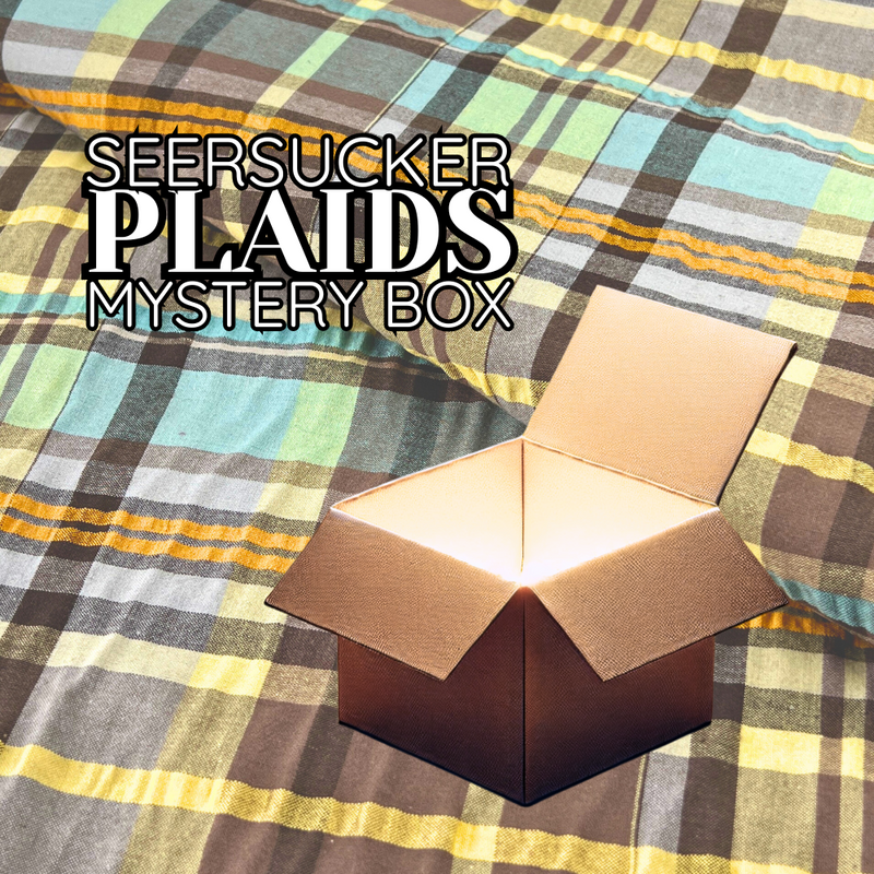 Lightweight Summer-Ready Shirting - Seersucker Plaids | Mystery Box