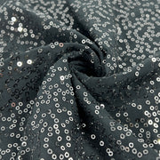 Sequin Polyester Jersey - Charcoal | SKU 7825 #S803