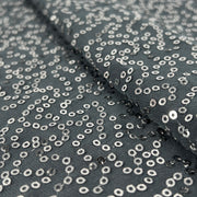 Sequin Polyester Jersey - Charcoal | SKU 7825 #S803