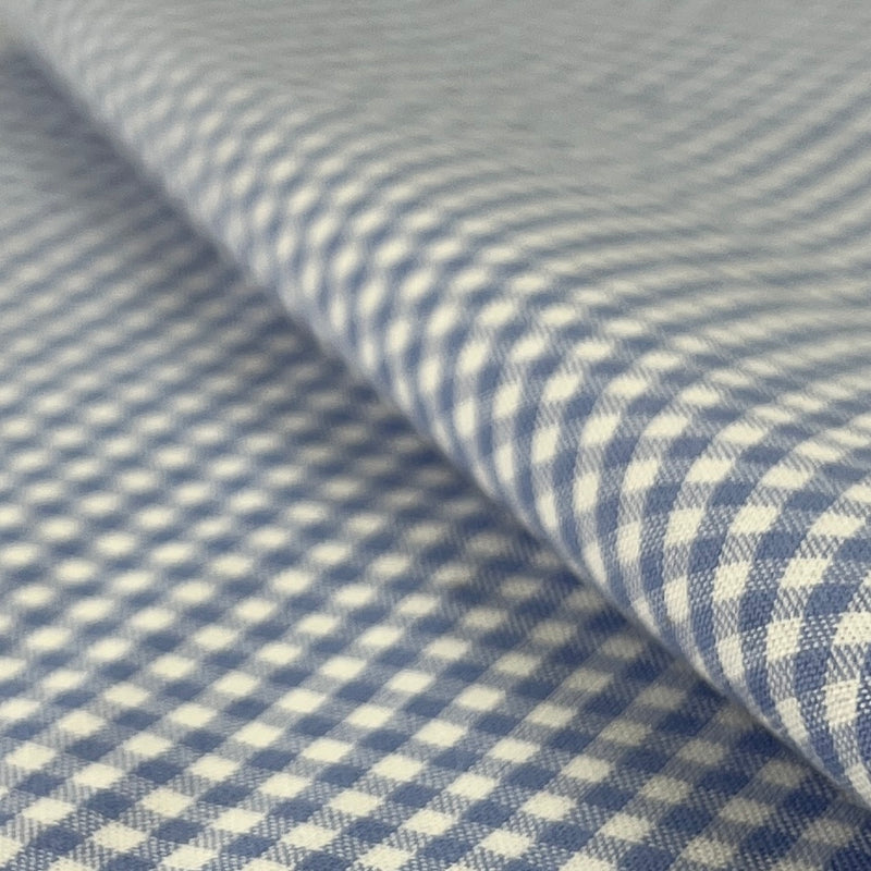 Sky 3/8" Gingham Check Shirting | SKU 7736 #U3