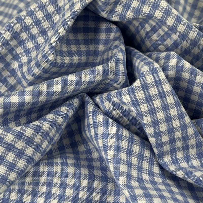 Sky 3/8" Gingham Check Shirting | SKU 7736 #U3
