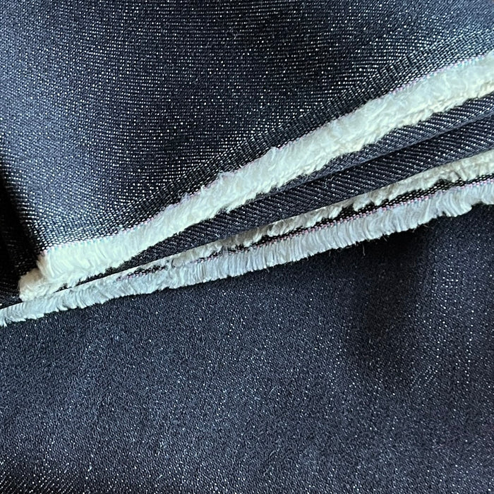 Dark Indigo Medium Weight Stretch Denim | 54" REMNANT