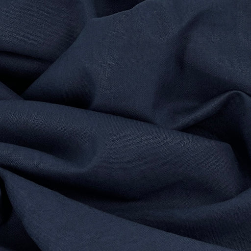 Summer STRETCH Linen Blend - Navy | SKU 7931 #S156