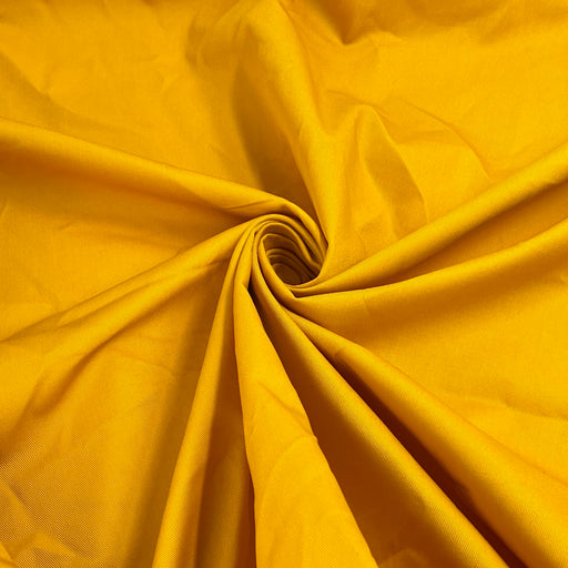 Sunflower Yellow Twill - Polyester/Cotton, 60" Wide, 7.5oz - 1-Yard Roll End