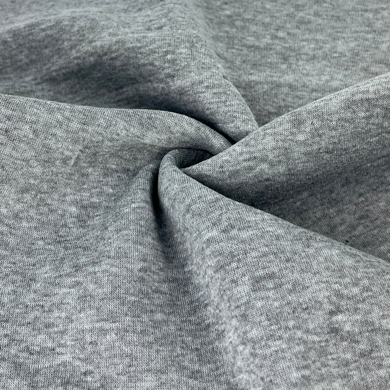 Sweatshirt Fleece - 230 Gram Polyester/Cotton - Heather Grey | SKU 8040 #S93